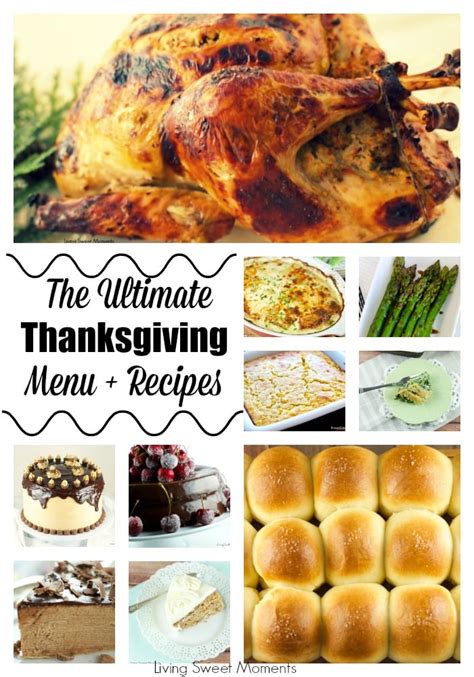 The Ultimate Thanksgiving Menu - Living Sweet Moments