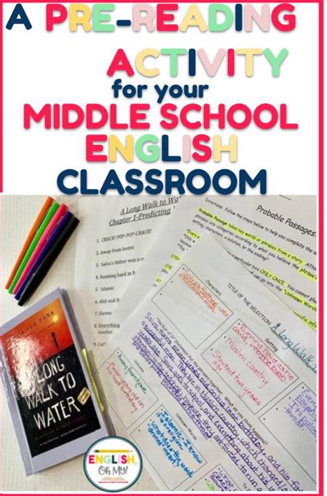 A Pre-Reading Activity for Your Middle School English Classroom