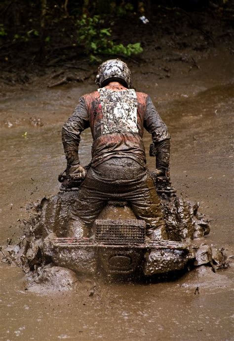 ATV in the mud stock photo. Image of muddy, race, extreme - 6690786