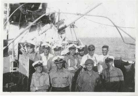 4 HMS Javelin 1942 - Mr Fennessy immediately behind the captain (1 ...