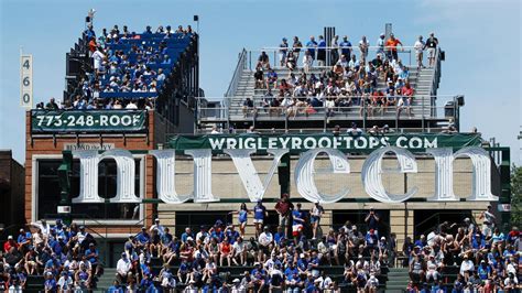 Seats for Wrigley rooftops, approved for 25% capacity, going for $350 ...