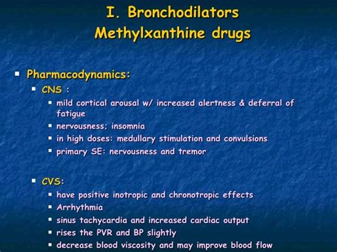 Respiratory Drugs