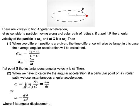 Formula for angular acceleration - Science Query