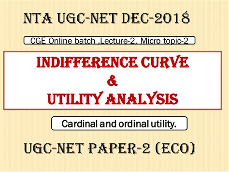 SOLUTION: 02 indifference curve and utility analysis chanakya - Studypool