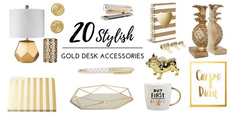 Gold Desk Decor & Accessories: 20 Stylish Options For Your Office