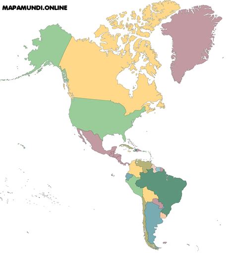 Mapa Mudo De America Para Imprimir / Mapa mudo de america - Imagui