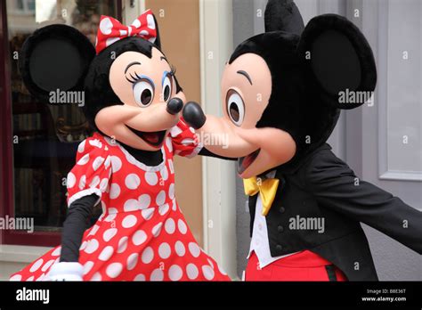 Minnie and Mickey Mouse at Disneyland California USA Stock Photo - Alamy