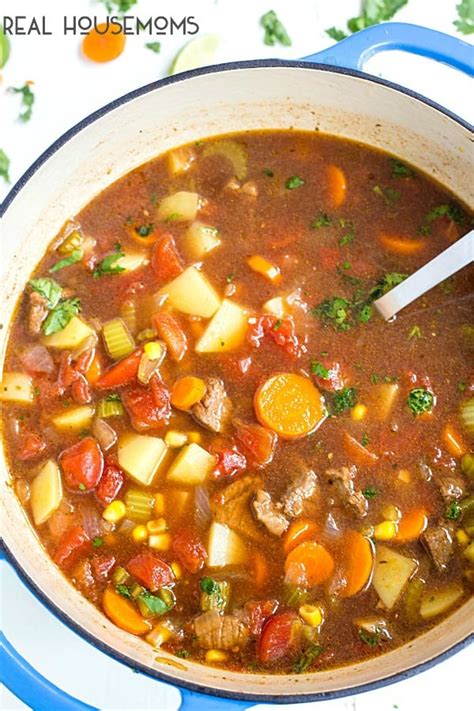 Mexican Beef and Vegetable Soup ⋆ Real Housemoms