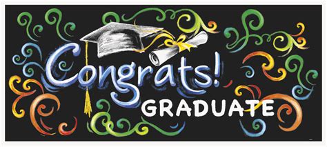 Large 1.5 metre Graduation Party Wall Poster Banner Decoration Congrats Graduate | eBay