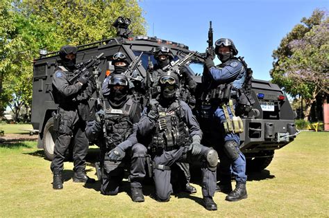 Western Australian Police's TRG Squad pose for a photo before the WA ...