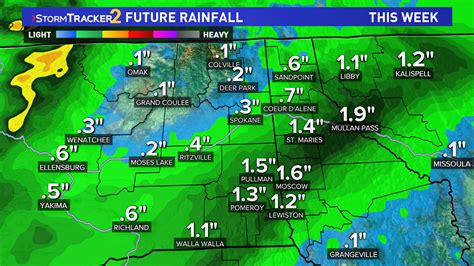 Spokane weather forecast: Wind and rain ahead of cold weekend | krem.com