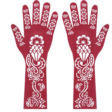 Henna Stencil Tattoo Self-adhesive Hand Arm - Oriental-Style