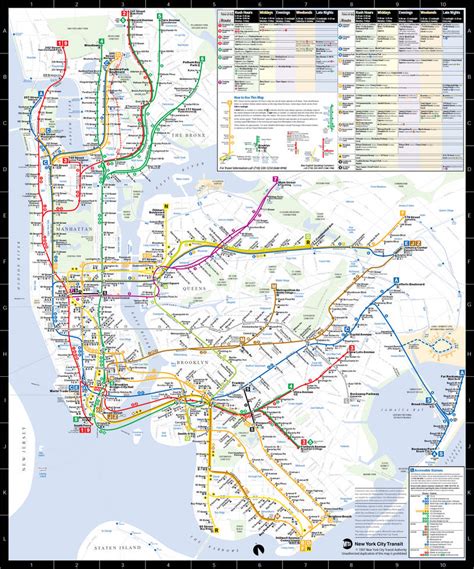 MTA Nyc Subway Map 1997 by JohnG15 on DeviantArt