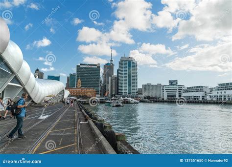 Auckland Cruise Port Terminal and City Skyline, North Island of New Zealand Editorial Image ...