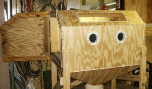 Diy Sandblasting Cabinet / Homemade Blast Cabinet - 4 inches exhaust blower make sure crystal ...