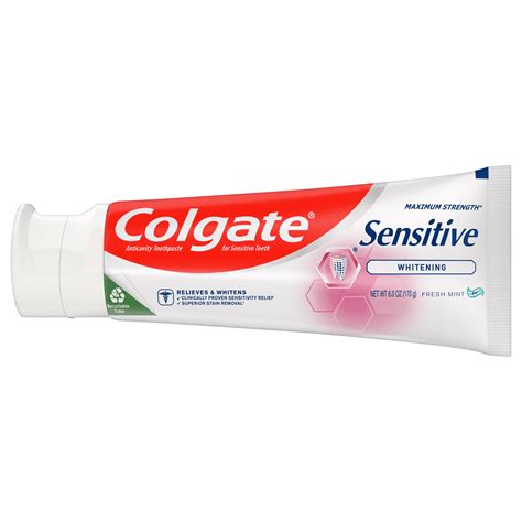 Colgate Sensitive Whitening Toothpaste, Sensitive Teeth Toothpaste ...