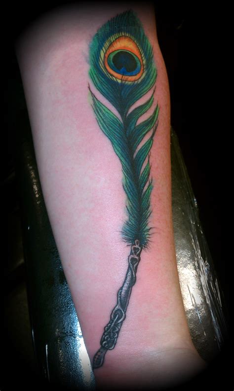 Peacock quill pen tattoo | Cody Schneider | Flickr