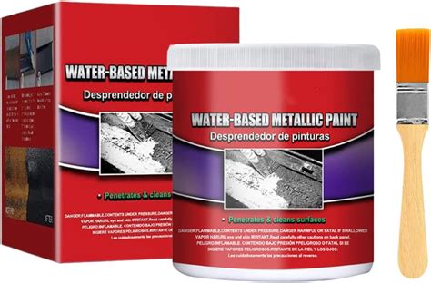 Amazon.com: Water-Based Rust-Proof Paint Metal Paint, Water-Based Metal Rust Remover with Brush ...