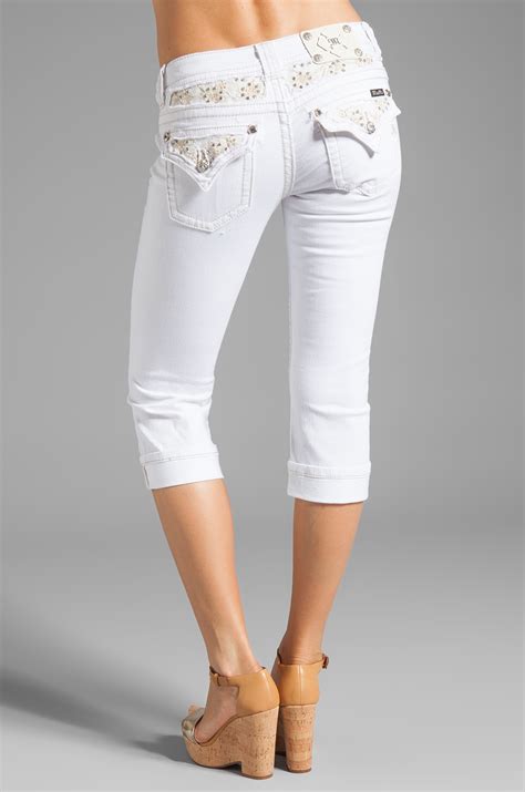 White Capri Jeans | Bbg Clothing