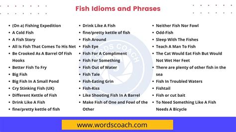 Fish Idioms and Phrases - Word Coach