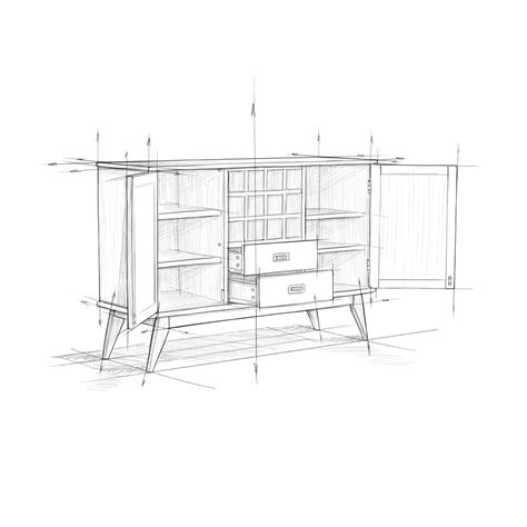 Technical sketches | Simpli Home Furniture :: Behance