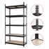 5 Tier Heavy Duty Boltless Adjustable Racks Steel Storage Shelf Warehouse Garage Units Shelving ...