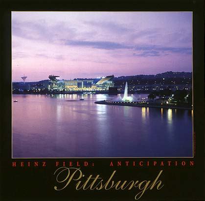 Pittsburgh Steelers Heinz Field at Dusk Football Stadium Picture Poster