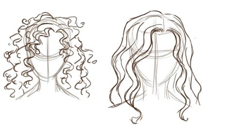 Anime Curly Hair Drawing Reference - Download Free Mock-up