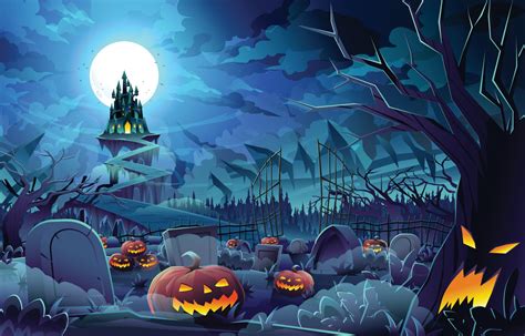 Halloween Wallpaper Vector Art, Icons, and Graphics for Free Download