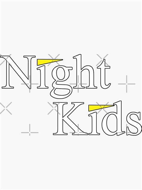 "Night kids" Sticker for Sale by AlejoDesNG | Redbubble