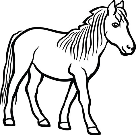 Stick Figure Horse Png Clip Art Of A - Clip Art Library