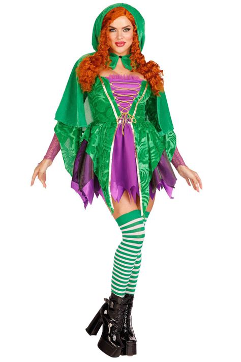 Crafty Spellcaster Hocus Pocus Costume, Green Movie Witch Costume ...