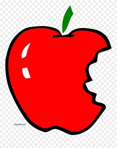 Apl Bite Apple Clipart Png - Bitten Apple Clip Art Transparent Png (#1400775) - PinClipart