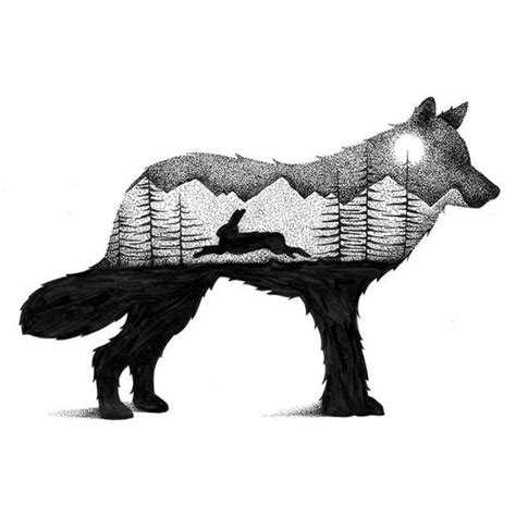 Wilderness Scenes Illustrated within Striking Animal Silhouettes ...