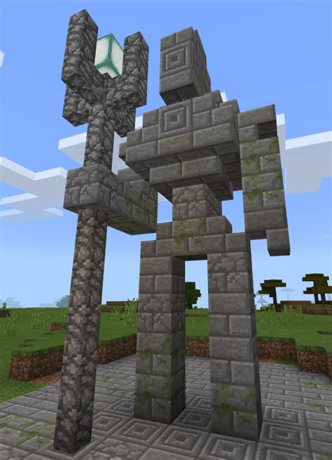 Minecraft - Rock Guardian | Minecraft statues, Minecraft architecture ...