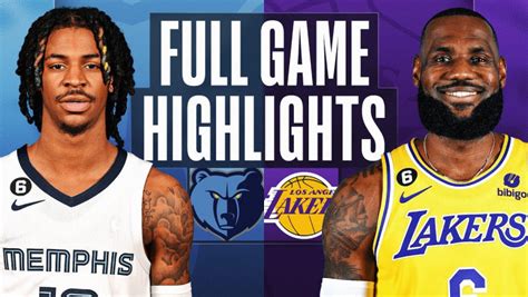 GRIZZLIES at LAKERS | FULL GAME HIGHLIGHTS | January 20, 2023 | Nexth City