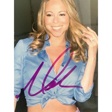 Mariah Carey signed photo