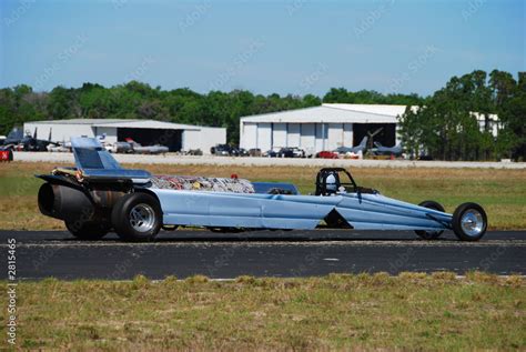 race car powered by a jet engine Stock Photo | Adobe Stock