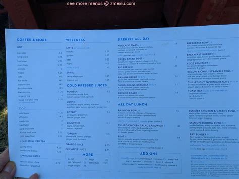 Menu at Bluestone Lane Los Altos Café cafe, Los Altos