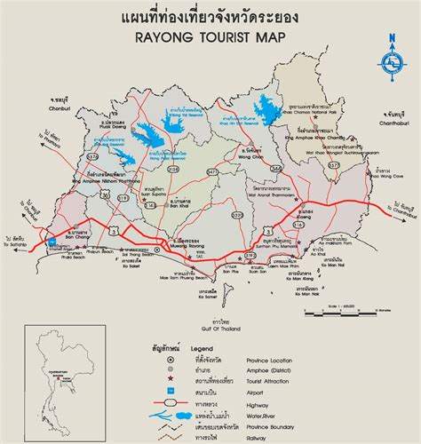 Rayong Province map - Ontheworldmap.com