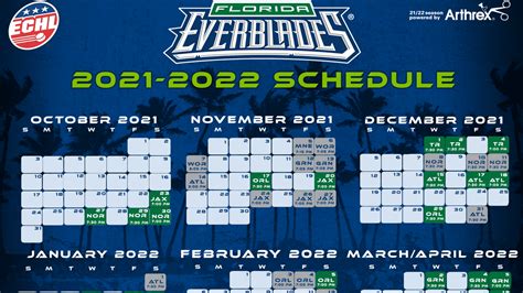 EVERBLADES 2021-2022 SCHEDULE ANNOUNCED | Florida Everblades