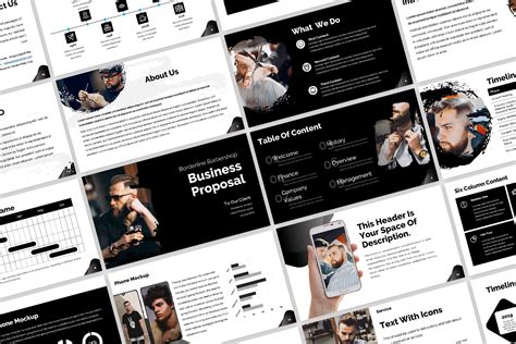 Dark Business Powerpoint | Presentation Templates ~ Creative Market