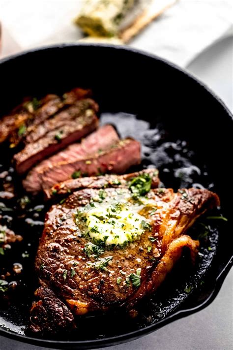 Sous Vide Ribeye Steak with Compound Butter - Platings + Pairings