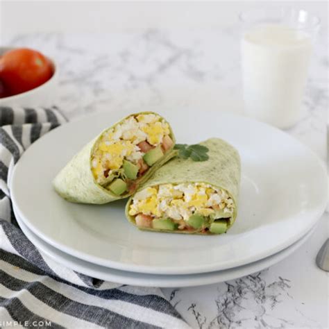 Breakfast Wrap Healthy Breakfast - Somewhat Simple .com