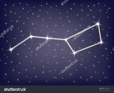 Constellation Ursa Major (Big Dipper) Vector Illustration - 95873494 ...