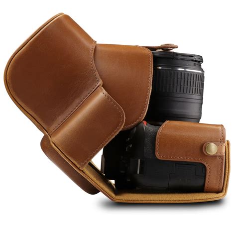 MegaGear Nikon D3500 Ever Ready Leather Camera Case and Strap – MegaGear Store