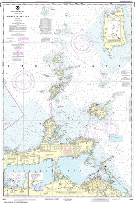 NOAA Nautical Chart - 14844 Islands in Lake Erie;Put-In-Bay