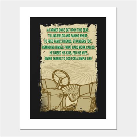 A Farmer And His Tractor Poem - Farmer - Posters and Art Prints | TeePublic