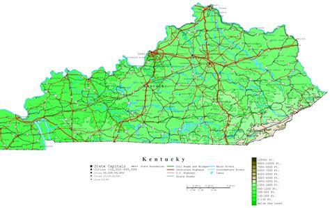 Kentucky County Map Printable - Printable Calendars AT A GLANCE