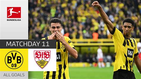 Brilliant Bellingham & Reyna Goal | Dortmund - Stuttgart 5-0 | All ...